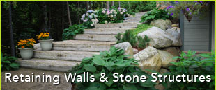 Retaining Walls & Stone Steps Portfolio